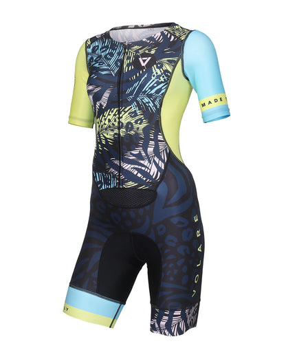 Volare Womens Short Sleeve Aero Tri Suit Animals